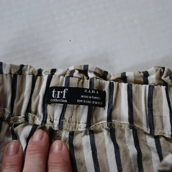 Striped Pants with Tie up  Waist - Picture 4 of 9